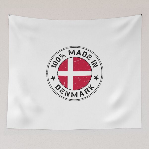 Item preview, Denmark Danish flag flag stamp designed and sold by GeogDesigns.