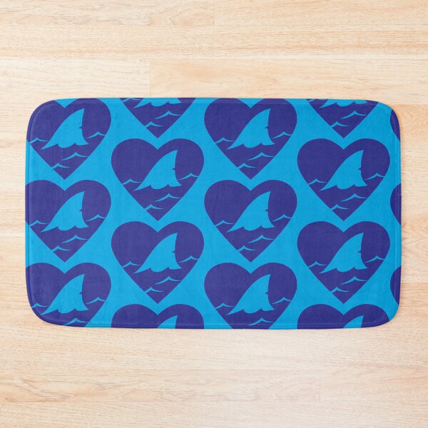 Item preview, LOVE: Sharks (blue) designed and sold by Peppermint Narwhal.