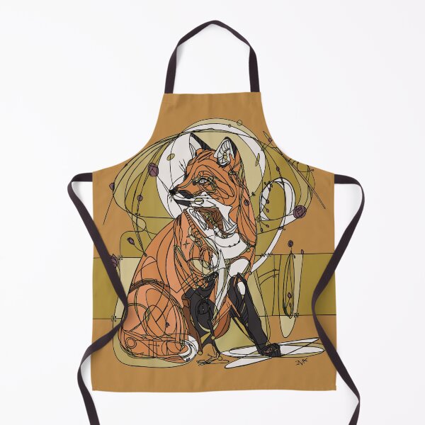 Item preview, Art Nouveau Fox Orange designed and sold by esmeemaclaren.