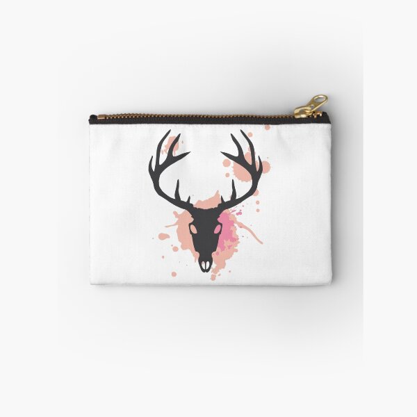 Item preview, Funky Paint splatter Stag skull designed and sold by NixieNoo.