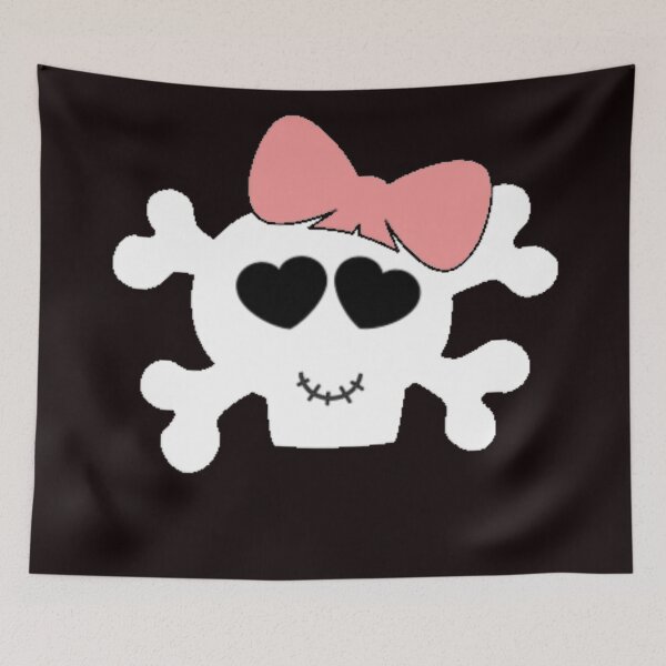 Item preview, skull with bow designed and sold by UNApologetical.