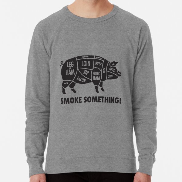 Meat Smokers Hog T Lightweight Sweatshirt