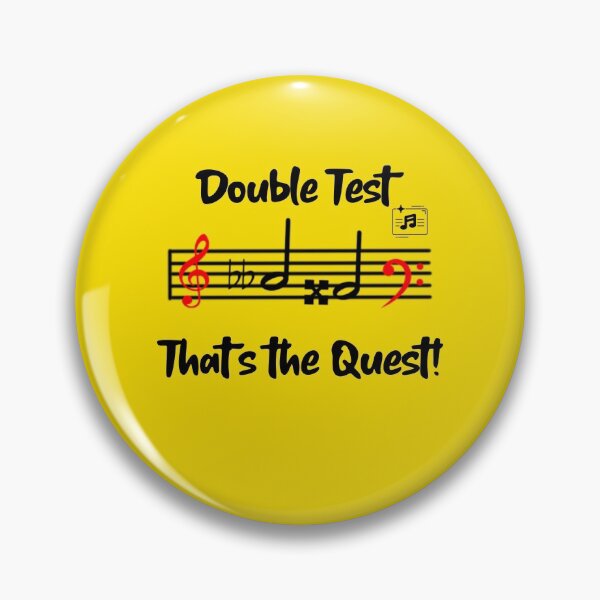 Item preview, "Double Test-That's the Quest!"- Music Piano Band Orchestra designed and sold by musicmusicpin.
