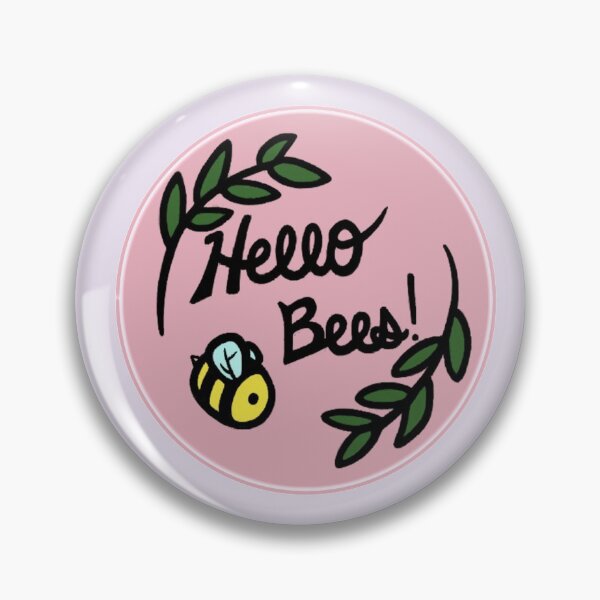 Item preview, Hello Bees! (pink) designed and sold by swankytim.