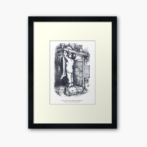 Item preview, Vintage Santa Claus Etching "Twas The Night Before Christmas" by Thomas Nast designed and sold by Douglas E. Welch Design and Photography.