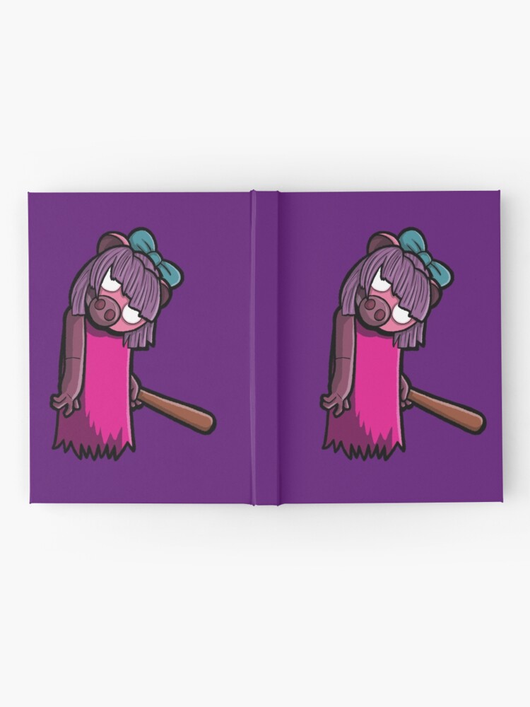 Pig With A Baseball Bat Hardcover Journal By Tubers Redbubble - roblox baseball bat accessory