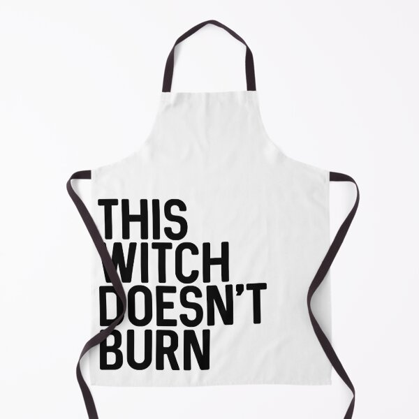 Item preview, THIS WITCH DOESNT BURN feminist text slogan designed and sold by MacPean.