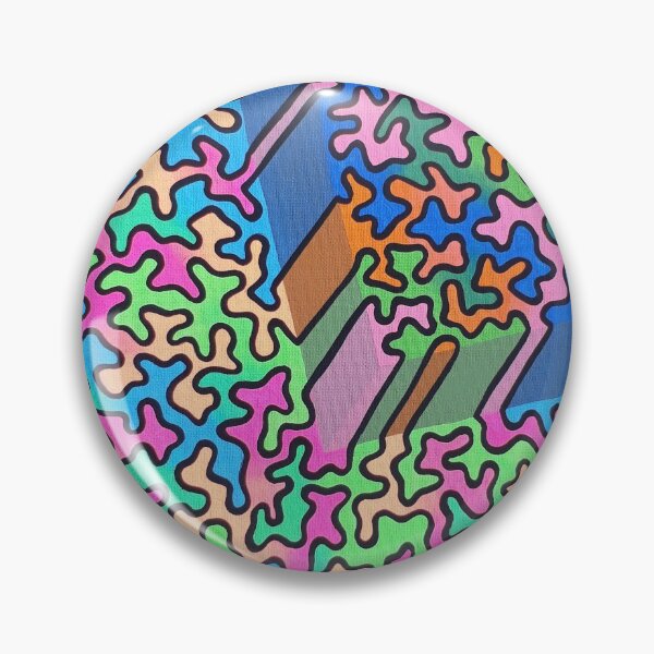 Item preview, Colorful squiggle pattern illusion designed and sold by jengeecreations.