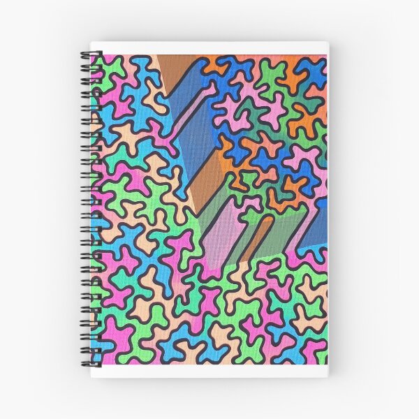 Item preview, Colorful squiggle pattern illusion designed and sold by jengeecreations.
