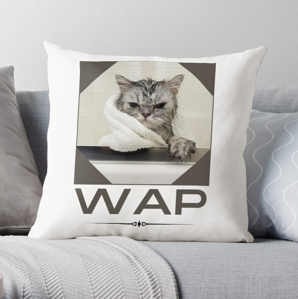 WAP Black White Retro Cat