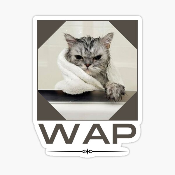 Item preview, WAP - Black & White Retro Cat designed and sold by GoodGirlDesigns.
