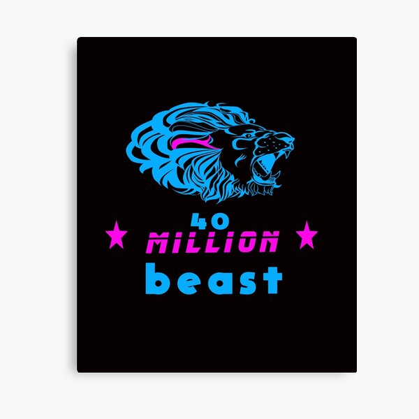 Mr Beast Canvas Prints Redbubble - mr tiger the mr beast logo 20 roblox
