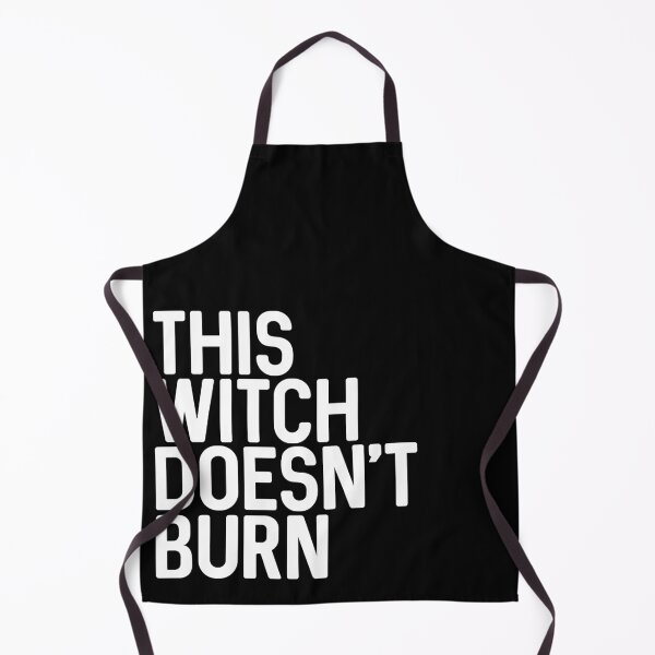 Item preview, THIS WITCH DOESNT BURN feminist text slogan designed and sold by MacPean.