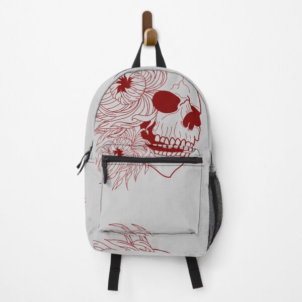 Item preview, Skull and red chrysanthemums designed and sold by BV-creas.