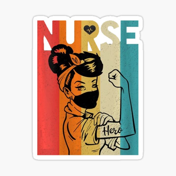 Rosie the riveter nurse pandemic sticker – Big Moods