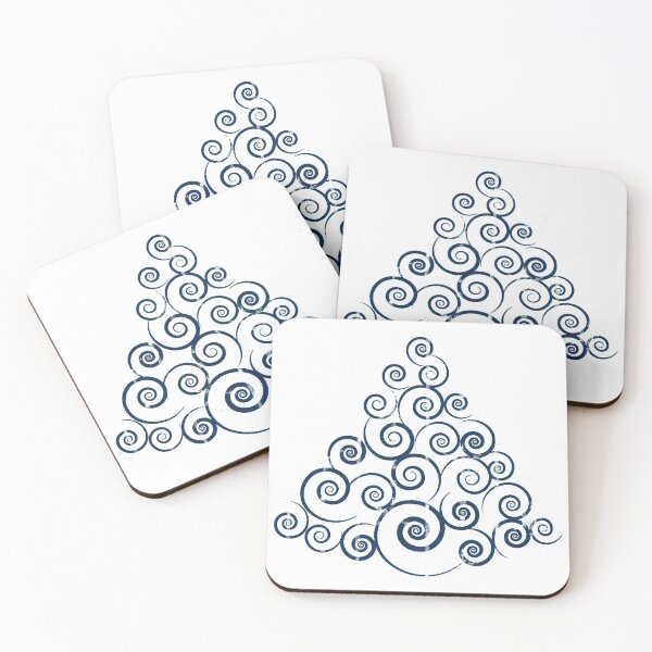 Item preview, Fancy Blue Winter Tree with Frosty Pattern designed and sold by ittybittyowl.