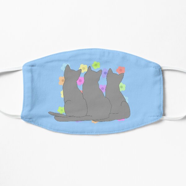 Cats And Flowers Face Masks Redbubble - calico cats making a roblox account