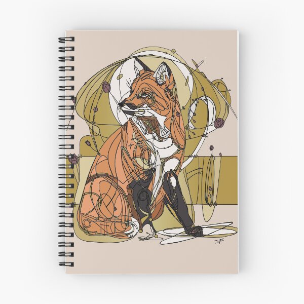 Item preview, Art Nouveau Fox Pink designed and sold by esmeemaclaren.