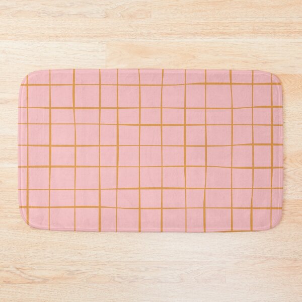 Item preview, Blush and Gold Abstract Grid Lines Pattern designed and sold by jasper-maeve.