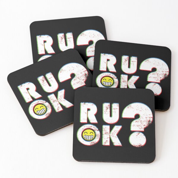 Item preview, R U OK? Retro-style design designed and sold by JinxWhaleDesign.