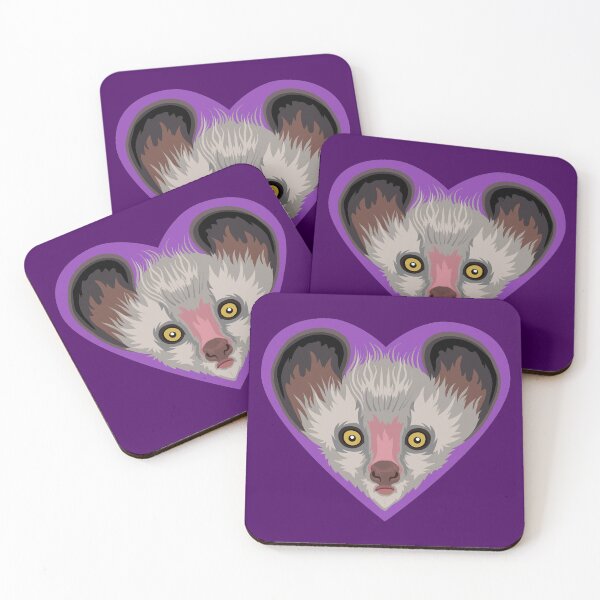 Item preview, LOVE: Lemurs (Aye-Aye) designed and sold by Peppermint Narwhal.