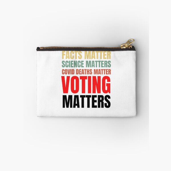 Item preview, Facts Matter, Science Matters, Covid Deaths Matter, Voting Matters - Anti-Trump  designed and sold by Passion Isles.