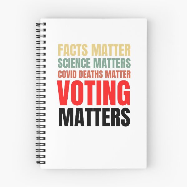 Item preview, Facts Matter, Science Matters, Covid Deaths Matter, Voting Matters - Anti-Trump  designed and sold by Passion Isles.