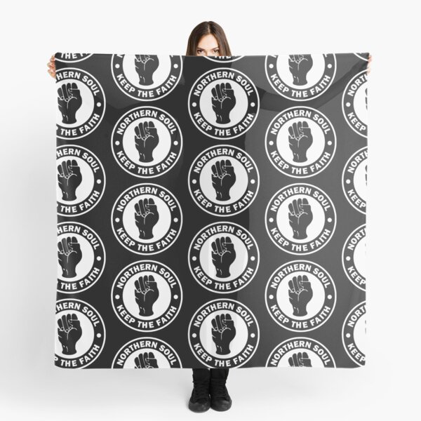 Northern Soul Keep The Faith Logo Scarf
