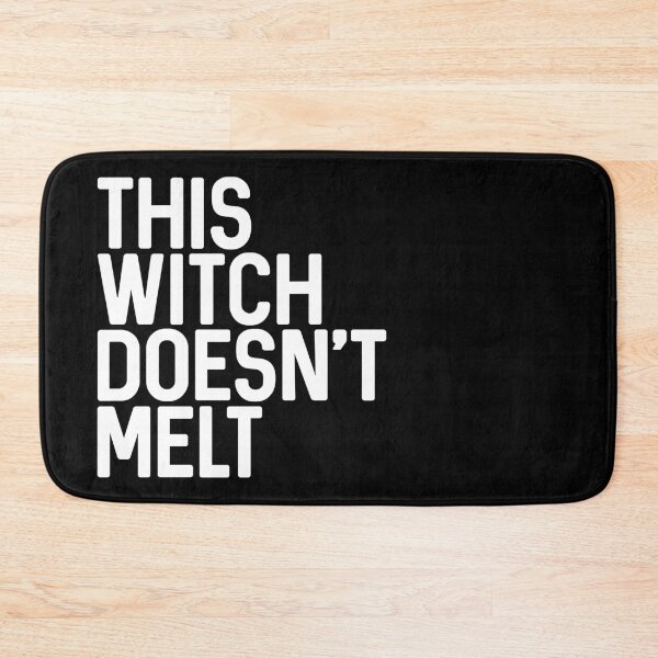 Item preview, THIS WITCH DOESNT MELT feminist text slogan designed and sold by MacPean.