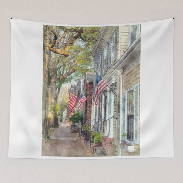 Item preview, Flags in Old Town Alexandria designed and sold by Ollivrosa.