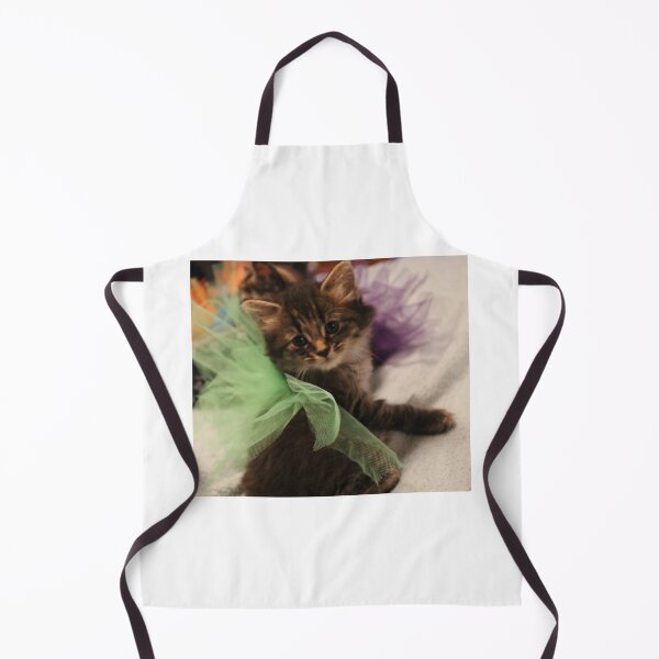 Item preview, Elton the tabby kitten in green tutu designed and sold by MagicalBrtakins.