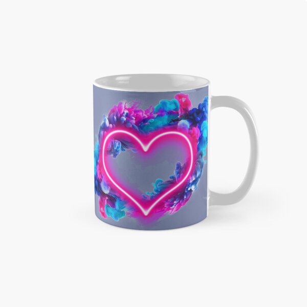 Item preview, The neon heart in the colored clouds. designed and sold by Karine Dupras.