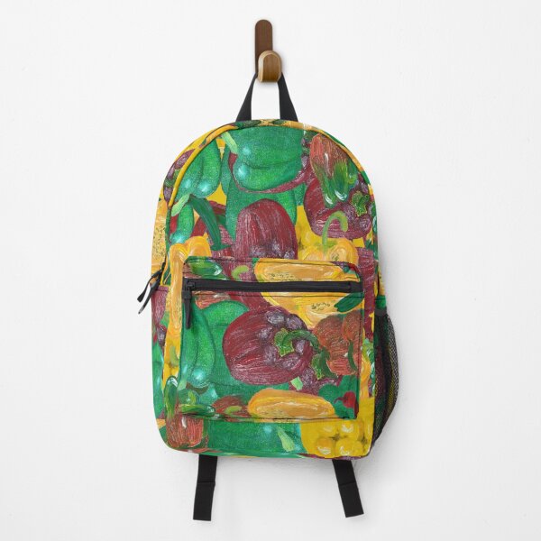 Item preview, Green Pepper Red Peppers Capsicum Vegetable Fun designed and sold by CiliannArt.