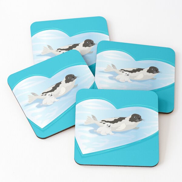 Item preview, LOVE: Arctic Seals designed and sold by Peppermint Narwhal.