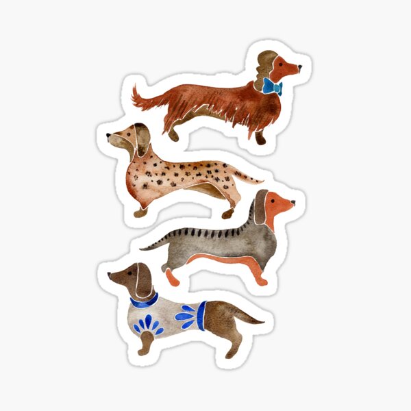 Item preview, Dachshunds designed and sold by Cat Coquillette.