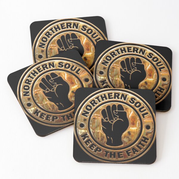 Item preview, Northern Soul Keep The Faith Logo Gold and Black designed and sold by fatbanana.