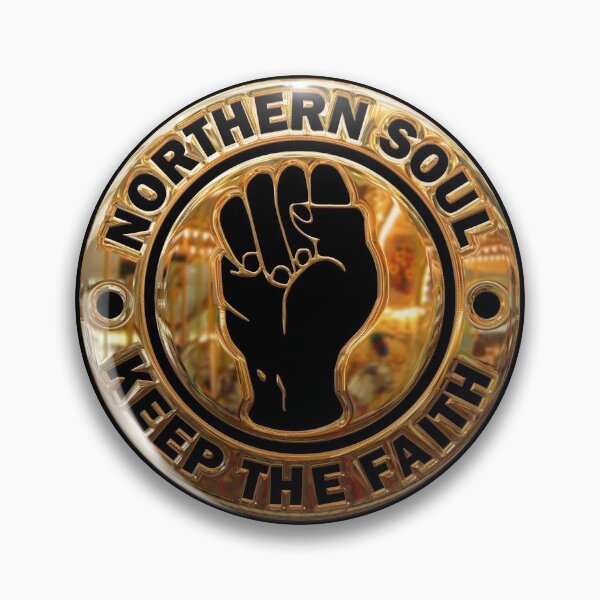 Item preview, Northern Soul Keep The Faith Logo Gold and Black designed and sold by fatbanana.