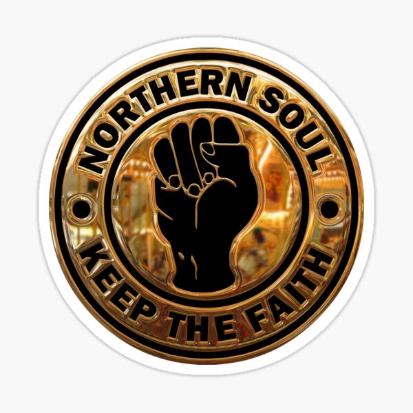 Item preview, Northern Soul Keep The Faith Logo Gold and Black designed and sold by fatbanana.