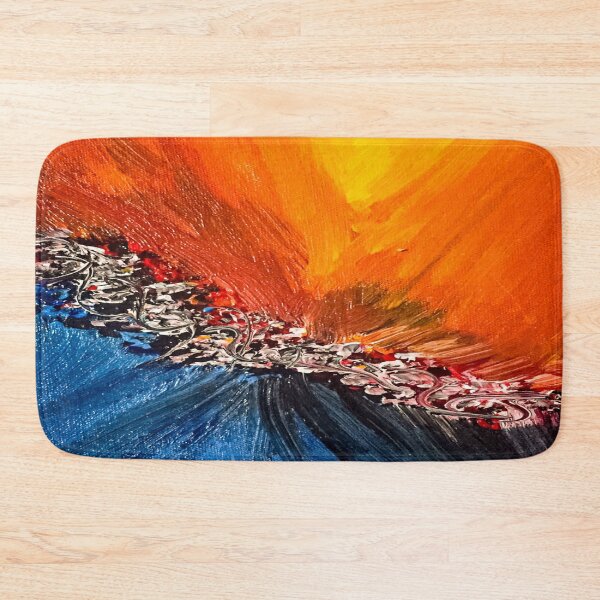 Item preview, Fire and Water Collide, Abstract Painting designed and sold by Spiritualish.
