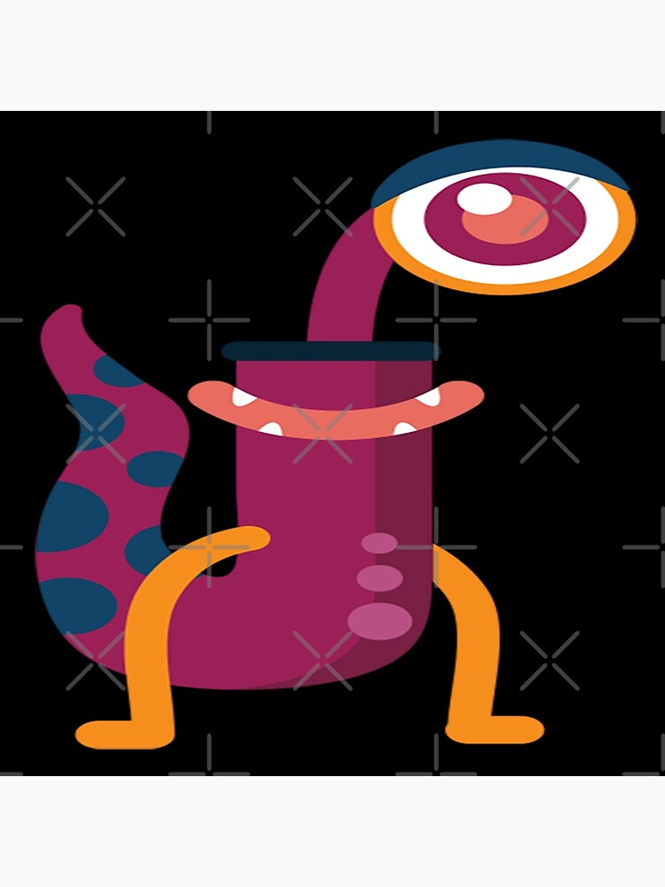 Discover Monster Alphabet - Alphabet Monsters J Premium Matte Vertical Poster
