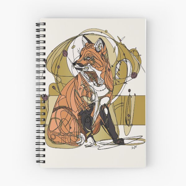 Item preview, Art Nouveau Fox Off White designed and sold by esmeemaclaren.