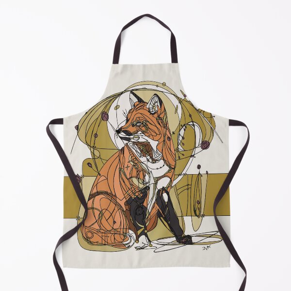 Item preview, Art Nouveau Fox Off White designed and sold by esmeemaclaren.