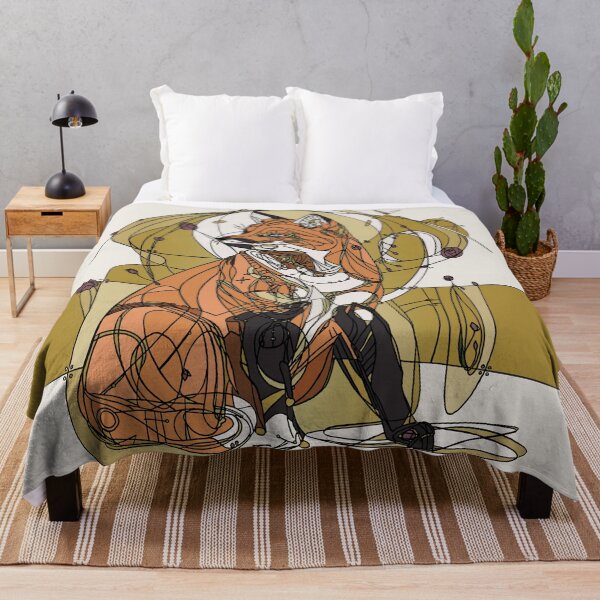 Item preview, Art Nouveau Fox Off White designed and sold by esmeemaclaren.