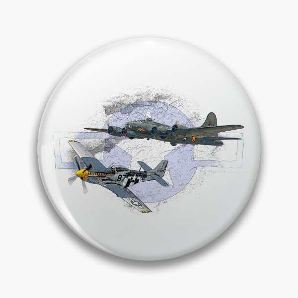 Item preview, P-51 Mustang flying escort for B17 designed and sold by CoolCarVideos.