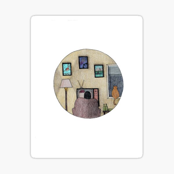 Item preview, Flightless Bird American Mouth - Iron and Wine Illustration designed and sold by CapitolArtShop.