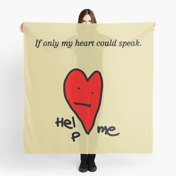 Broken Heart Meme Scarves Redbubble - he broke my heart meme roblox