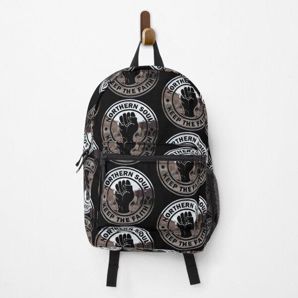 Item preview, Northern Soul Keep The Faith Logo Chrome effect and Black.  designed and sold by fatbanana.