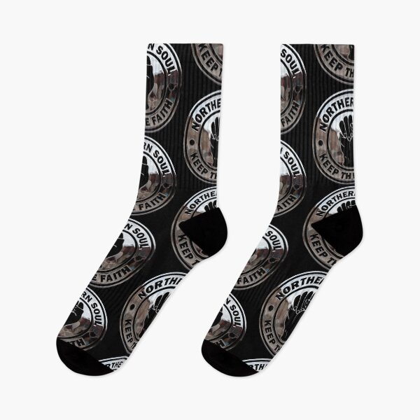 Item preview, Northern Soul Keep The Faith Logo Chrome effect and Black.  designed and sold by fatbanana.