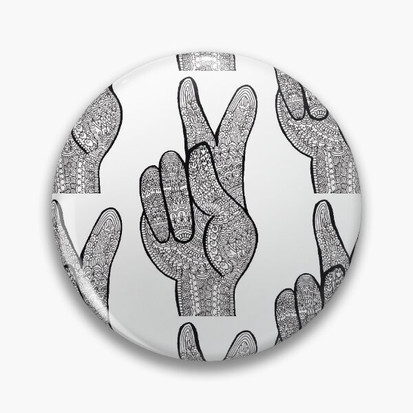 Item preview, Peace Symbol Zentangle designed and sold by DesignPMG.