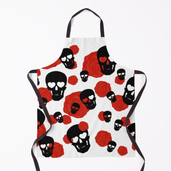 Item preview, black skulls with red roses designed and sold by UNApologetical.
